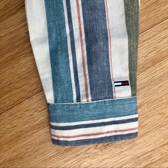 NWOT TOMMY JEANS COTTON STRIPE SHIRT - S - Picture 6 of 13